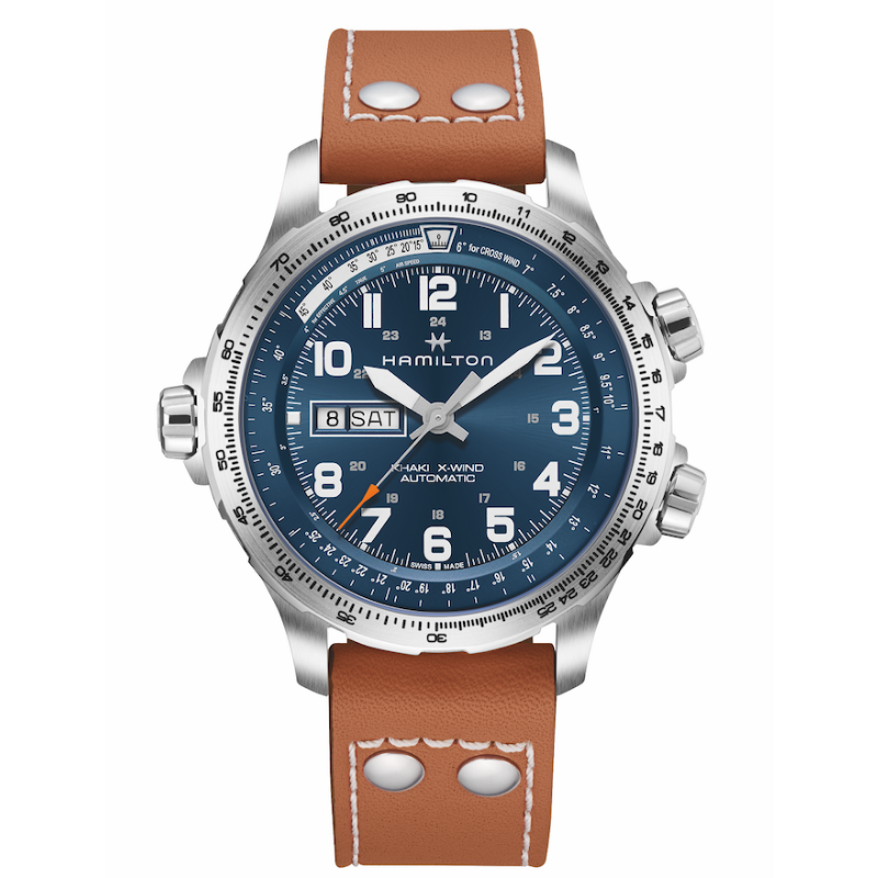 [H77765541] Montre Hamilton Khaki Aviation X-Wind Day Date Auto H77765541