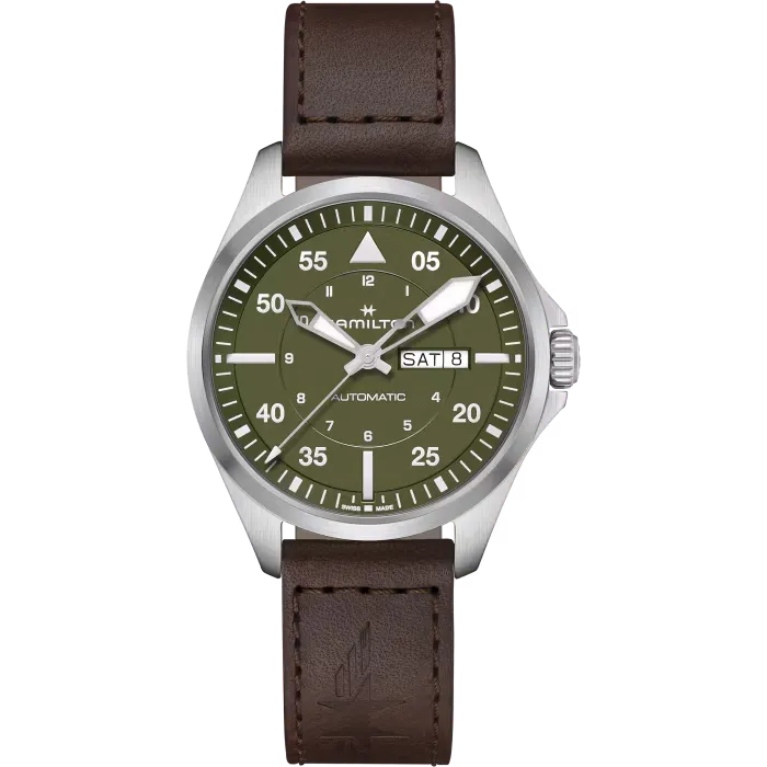 [h64635560] Montre Hamilton Khaki Aviation Pilot Day Date Auto h64635560