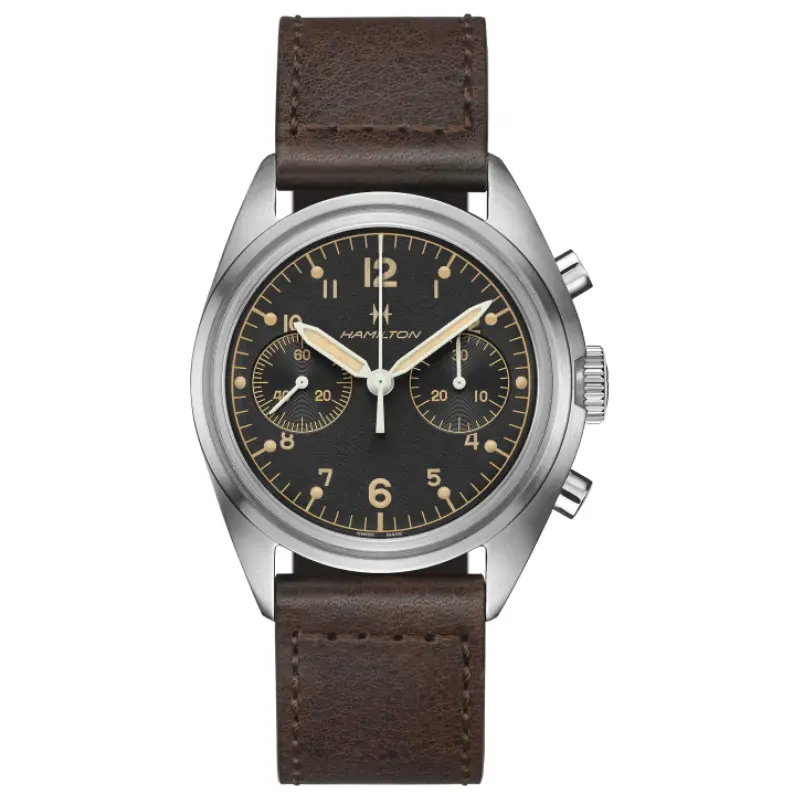 [H76409530] Montre Hamilton Khaki Aviation Pilot Pioneer Mechanical Chrono H76409530