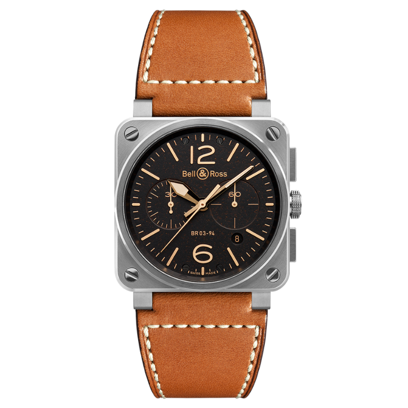 [BR0394-ST-G-HE/SCA] Montre Bell & Ross BR 03-94  Golden Heritage BR0394-ST-G-HE/SCA