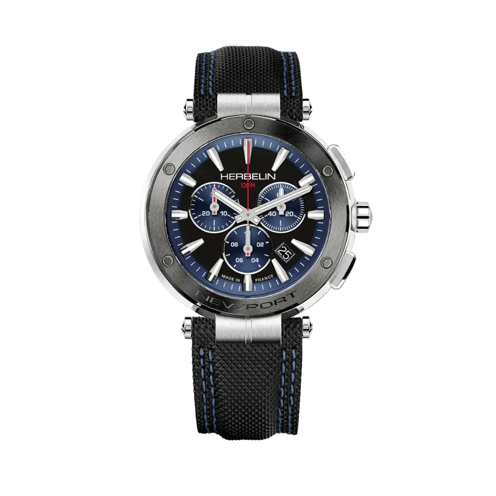 [37688AG65] Montre Michel Herbelin Newport - Chronographe - Acier PVD Noir 37688AG65
