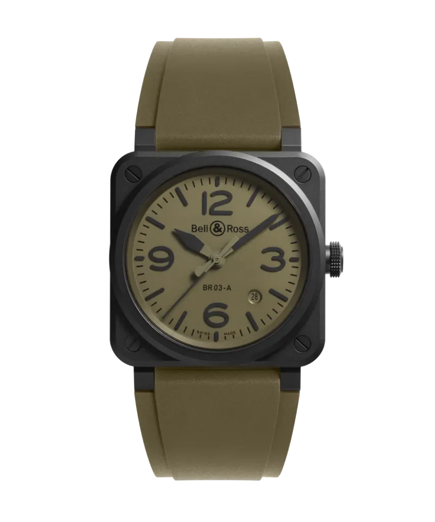 Montre Bell & Ross Br-03 Military Ceramic BR03A-MIL-CE/SRB