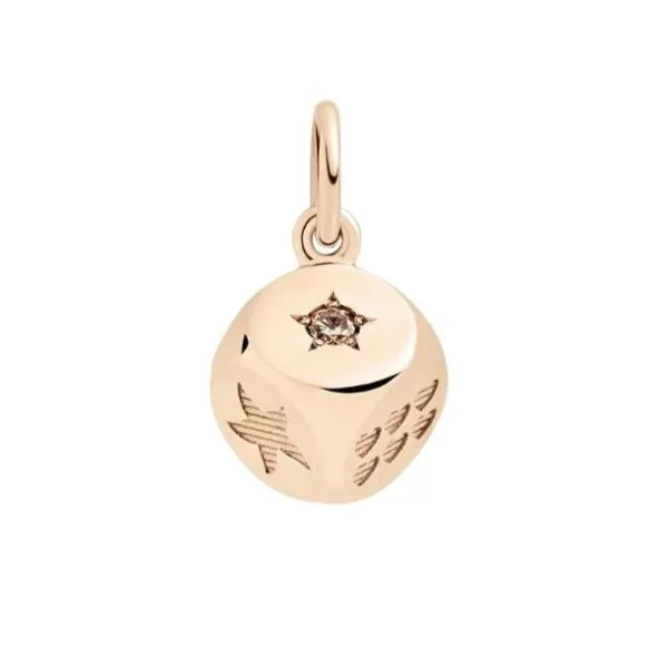 [DMC4003-DICES-BR09R] Pendentif DoDo en Or Rose DMC4003-DICES-BR09R