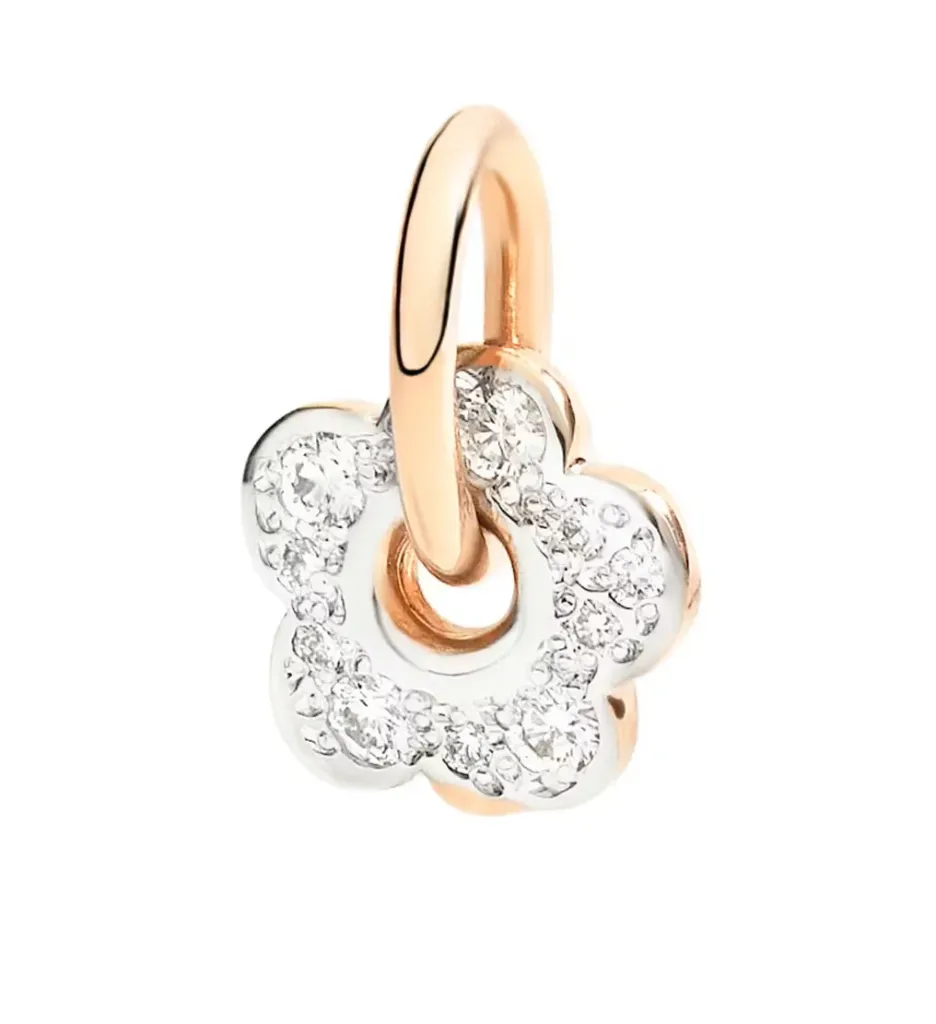 Pendentif DoDo en Or Rose DMC3006-FLOWS-DB09R