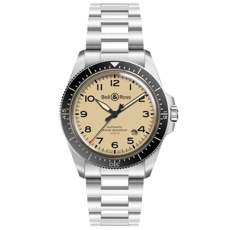 [BRV292-BEI-ST/SST] Montre Bell & Ross BR V2-92 Military BRV292-BEI-ST/SST