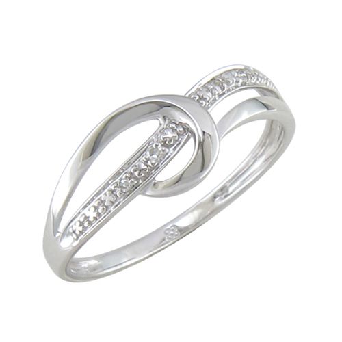 Bague en or blanc 18 carats et diamants BA-OB-042