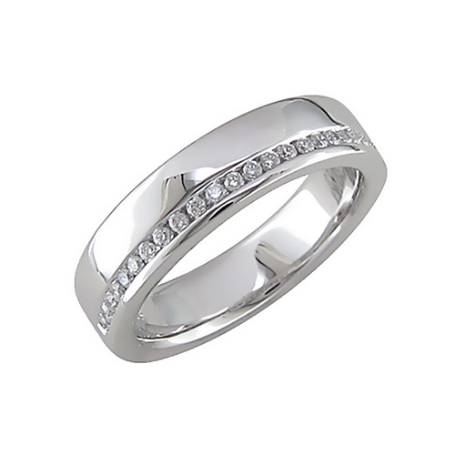 [BA-OB-047] Bague en or blanc 18 carats et diamants BA-OB-047