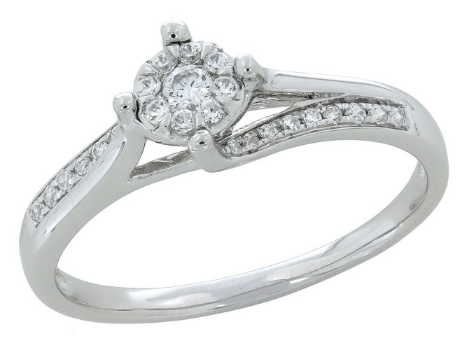 [BA-OB-106] Bague en or blanc 18 carats et diamants BA-OB-106