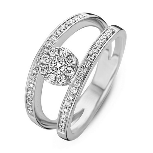 [BA-OB-260] Bague en or blanc 18 carats et diamants BA-OB-260