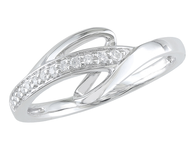 [BA-OB-435] Bague en or blanc 18 carats et diamants BA-OB-435