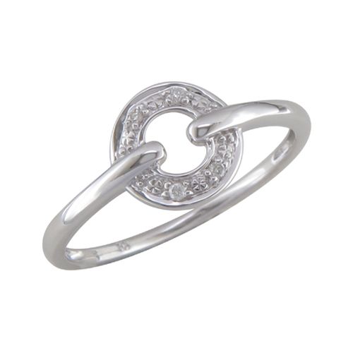 Bague en or blanc 18 carats et diamants BA-OB-502