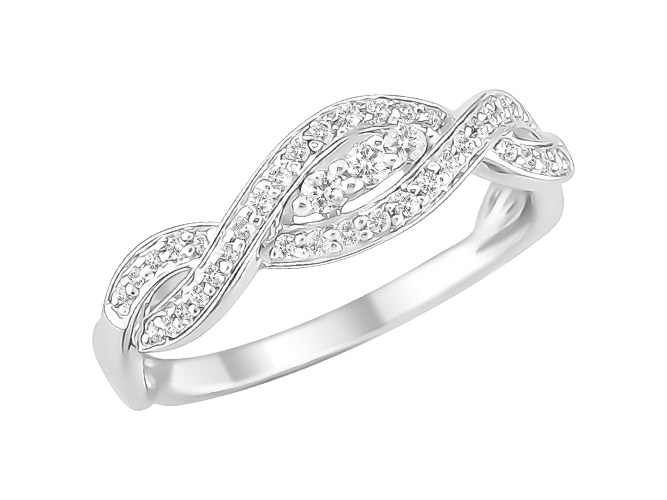 [BA-OB-513] Bague en or blanc 18 carats et diamants BA-OB-513