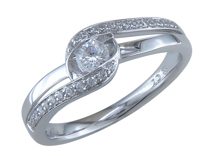 [BA-OB-527] Bague en or blanc 18 carats et diamants BA-OB-527