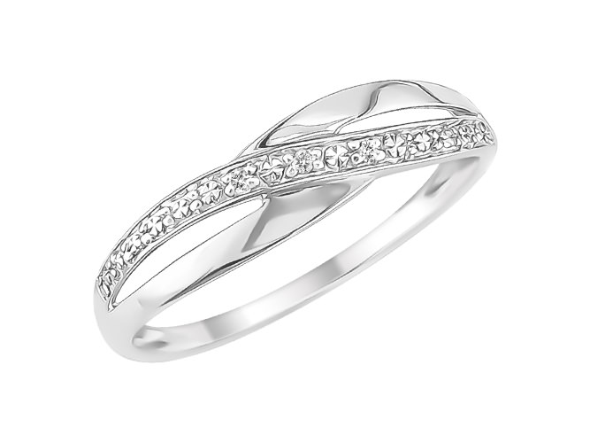 Bague en or blanc 18 carats et diamants BA-OB-647