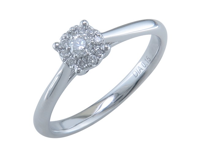 [BA-OB-705] Bague en or blanc 18 carats et diamants BA-OB-705