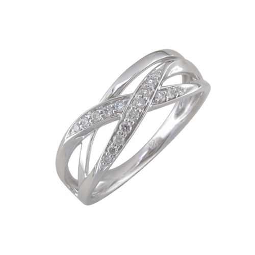 [BA-OJ-983] Bague en or blanc 18 carats et diamants BA-OJ-983