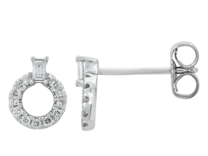 [BO-OB-862] Boucles d'oreilles en or blanc 18 carats et diamants BO-OB-862