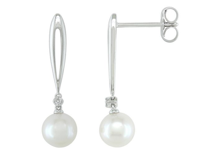 Boucles d'oreilles en or blanc 18 carats et diamants BO-OB-949