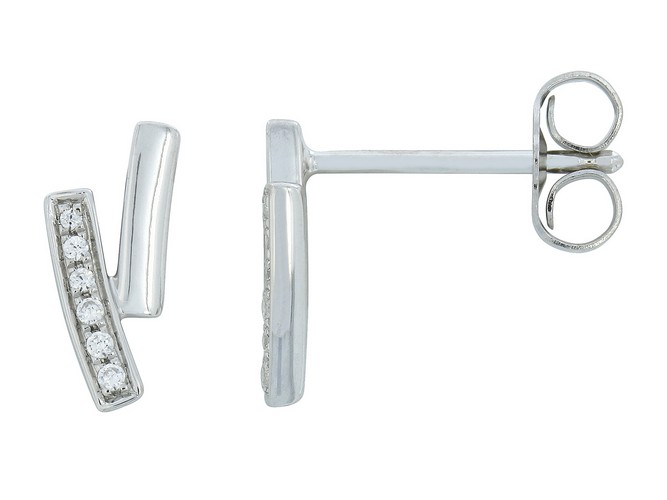 [BO-OJ-499] Boucles d'oreilles en or blanc 18 carats et diamants BO-OJ-499