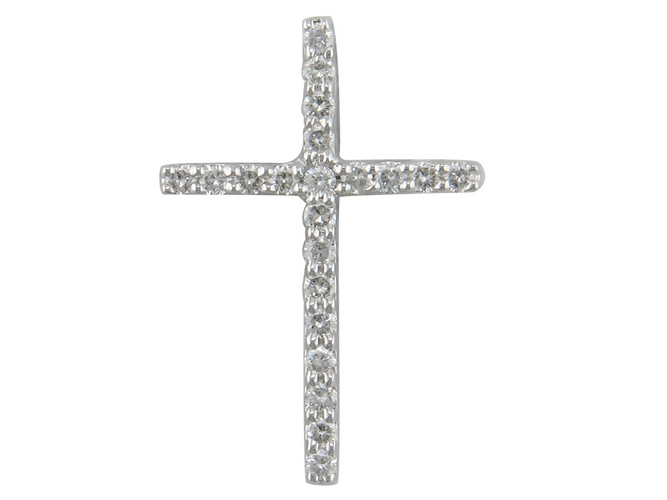 [JA5715] Pendentif en or blanc 18 carats et diamants JA5715