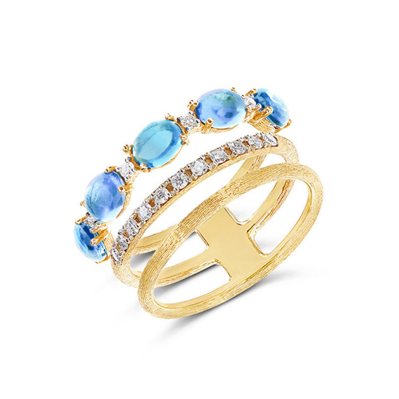 [AS40-597] Bague Nanis Dancing In The Rain Azure AS40-597
