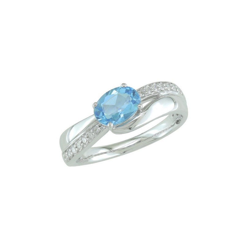 Bague Sélection Cosyns JA6089 Or Blanc 18 carats et diamant