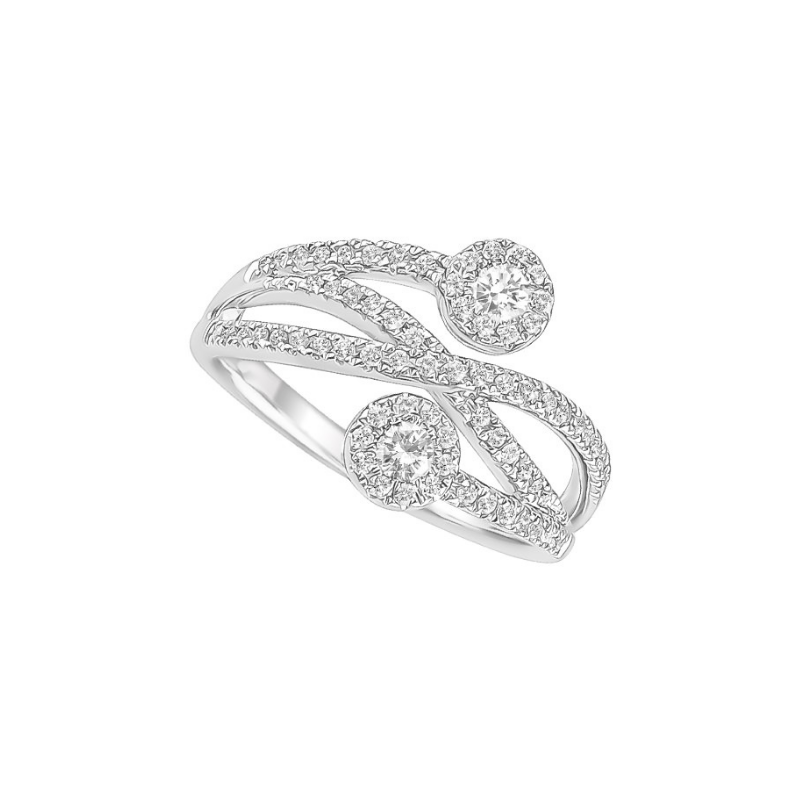 Bague Sélection Cosyns JA3920 Or Blanc 18 carats et diamant