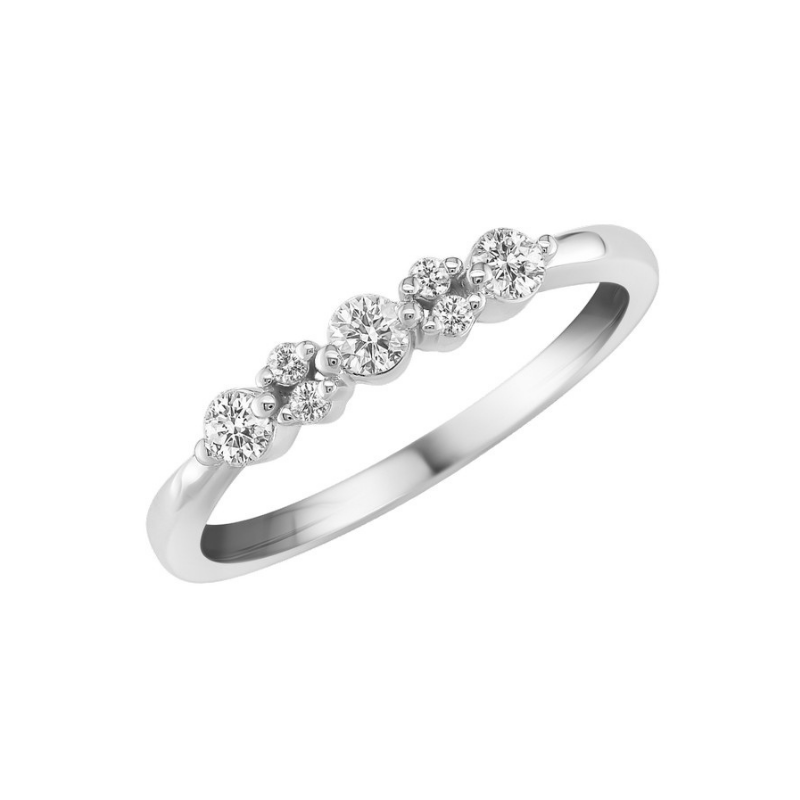 Bague Sélection Cosyns JA6295 Or Blanc 18 carats et diamant