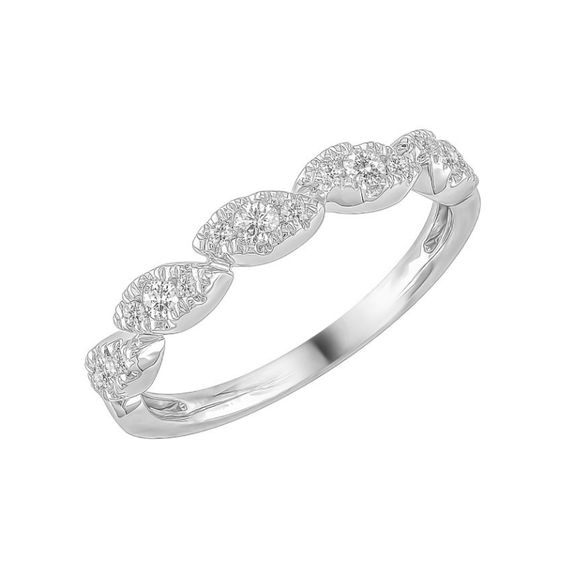 Bague Sélection Cosyns JA6438 Or Blanc 18 carats et diamant