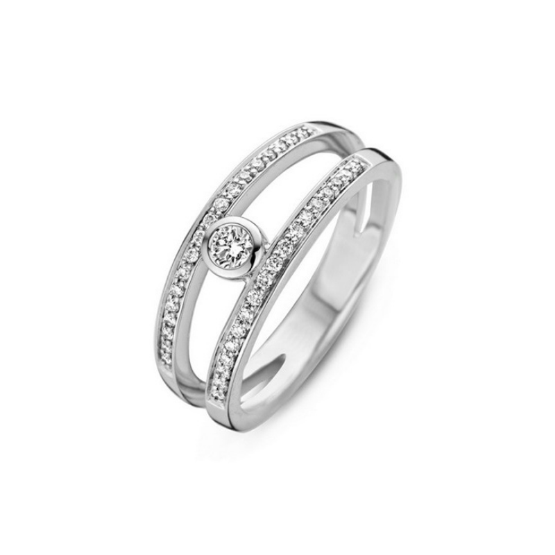 Bague Sélection Cosyns JA2638 Or Blanc 18 carats et diamant