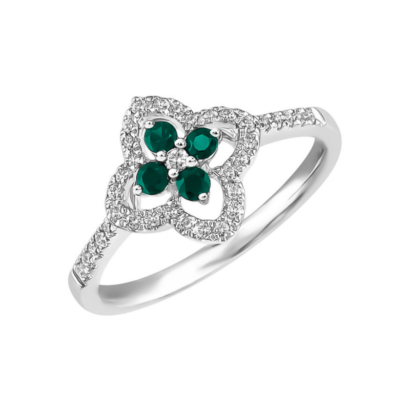 Bague Sélection Cosyns JA4524 Or Blanc 18 carats et diamant