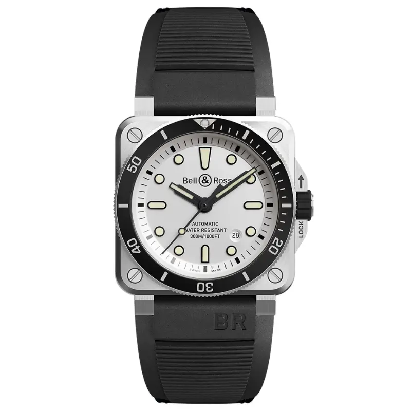 [BR0392-D-WH-STSRB] Montre Bell & Ross BR 03-92 Diver White BR0392-D-WH-ST/SRB