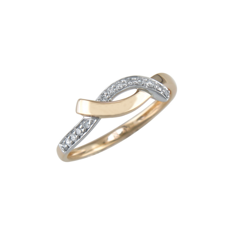 [JA4809] Bague Sélection Cosyns JA4809 Or Blanc  et Jaune 18 carats et diamants