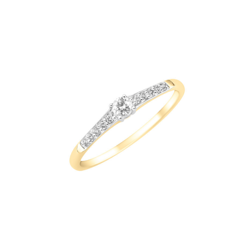 Bague Sélection Cosyns JA3727 Or Jaune 18 carats et diamants