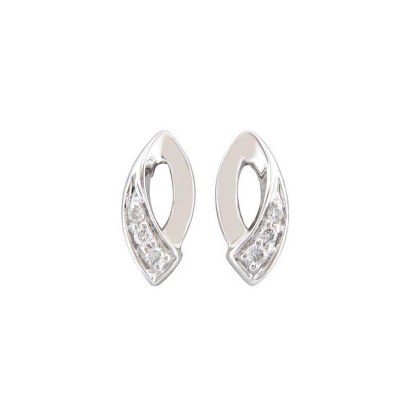 Boucles d'oreilles Sélection Cosyns JA3295 en or blanc et diamants
