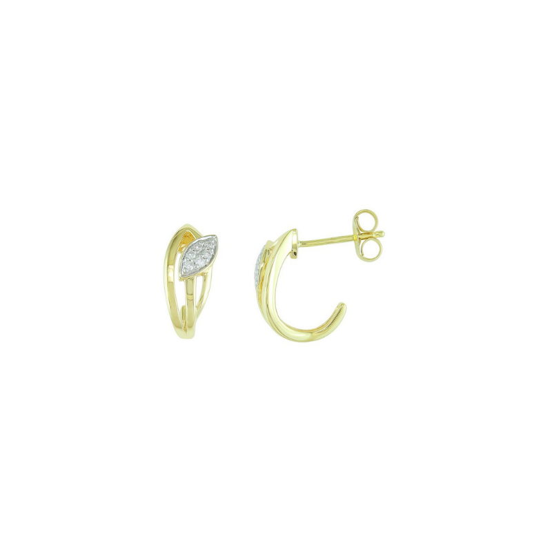 Boucles d'oreilles Sélection Cosyns JA6062 en or jaune et diamants