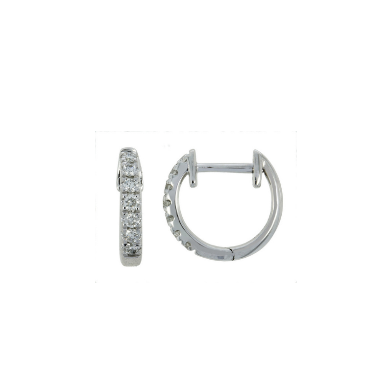 Boucles d'oreilles Sélection Cosyns JA5717 en or blanc et diamants