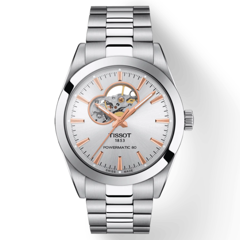 [T127.407.11.031.01] Montre Tissot T-Classic Gentleman Powermatic 80 Open Heart T127.407.11.031.01
