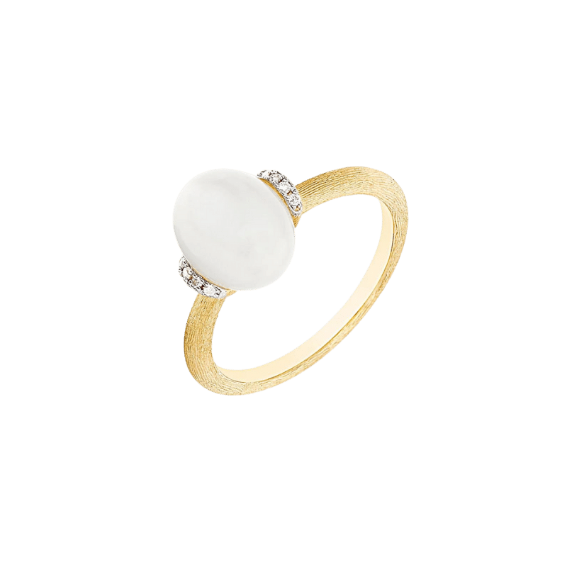 [AS2-575] Bague Nanis Desert Blanc - Diamants et Pierres de lune AS2-575