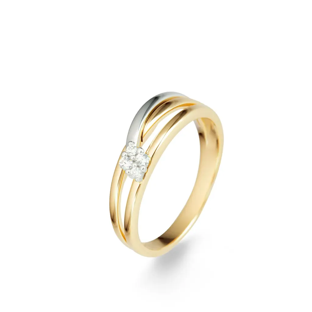 Bague Sélection Cosyns Bicolore 18 carats 068233/A