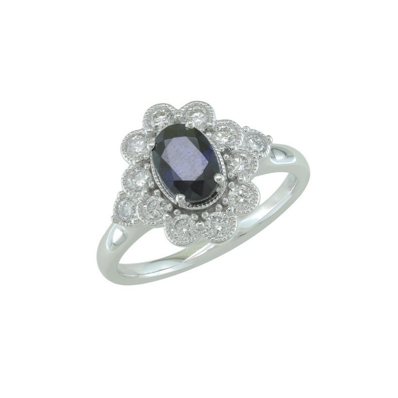 Bague Sélection Cosyns JA6218 Or Blanc 18 carats et diamant