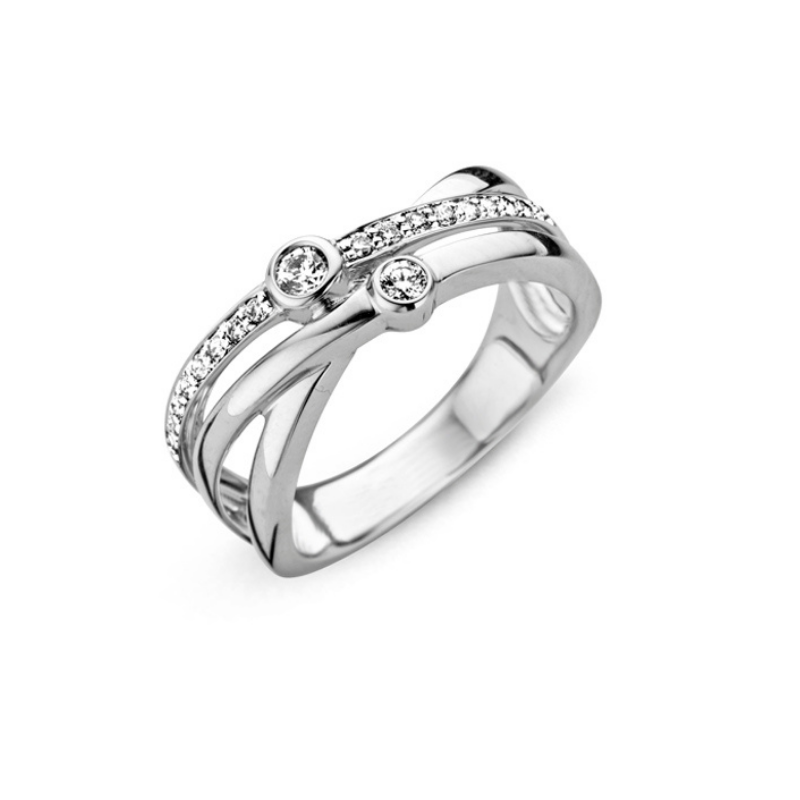 Bague Sélection Cosyns JA2415 Or Blanc 18 carats et diamant