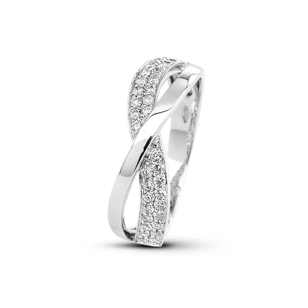 [051858/A] Bague Sélection Cosyns en Or Blanc 18 carats 051858/A