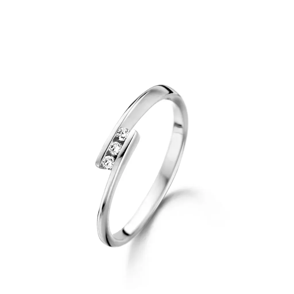 [057439/A] Bague Sélection Cosyns en Or Blanc 18 carats 057439/A