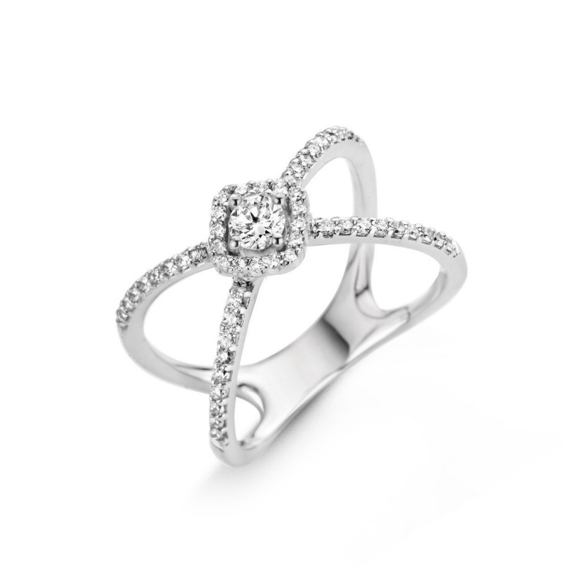 [057543A] Bague One More Salina Or Blanc 057543A