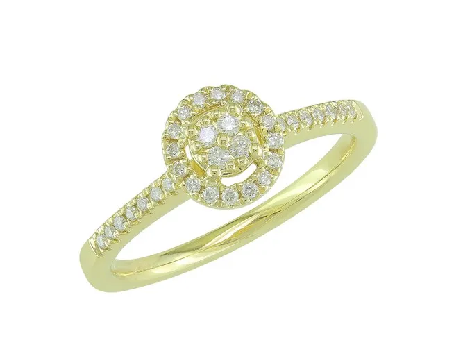 Bague en Or Jaune Diamants JA6049