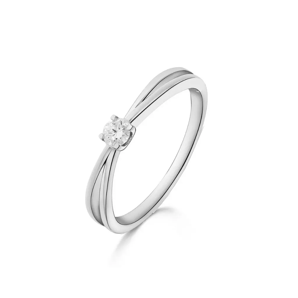 [9A3329/A] Bague Sélection Cosyns en Or Blanc 18 carats 9A3329/A
