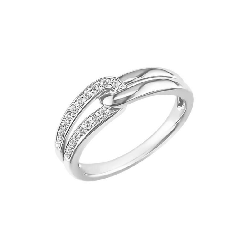 [JA4502-BA-OB-444] Bague Sélection Cosyns Or Blanc 18 carats et diamant JA4502-BA-OB-444