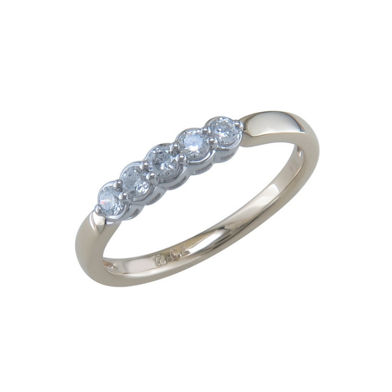 Bague Sélection Cosyns JA4700 Or Jaune 18 carats et diamant