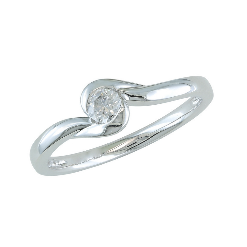 [JA3385-OB] Bague Sélection Cosyns Or Blanc 18 carats et diamant JA3385-OB